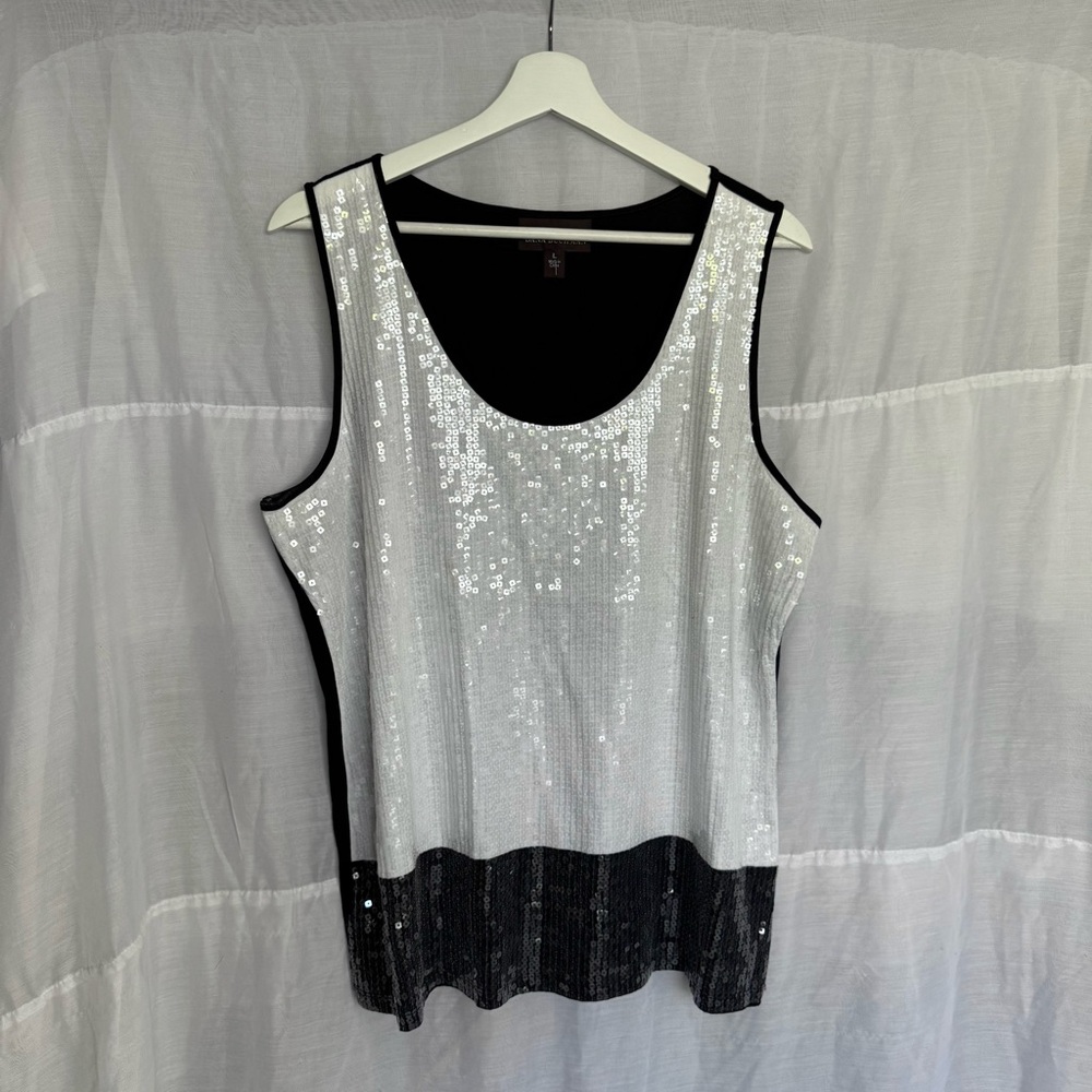 Dana Buchman Sequin Tank Top